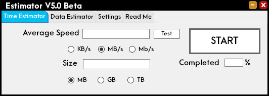 Estimator screenshot 1